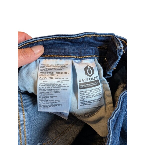 LEVI'S 721 RED TAB ZIPPER FLY WOMENS HIGH RISE SKINNY JEANS SIZE 26 (Actual 23) - Picture 3 of 8